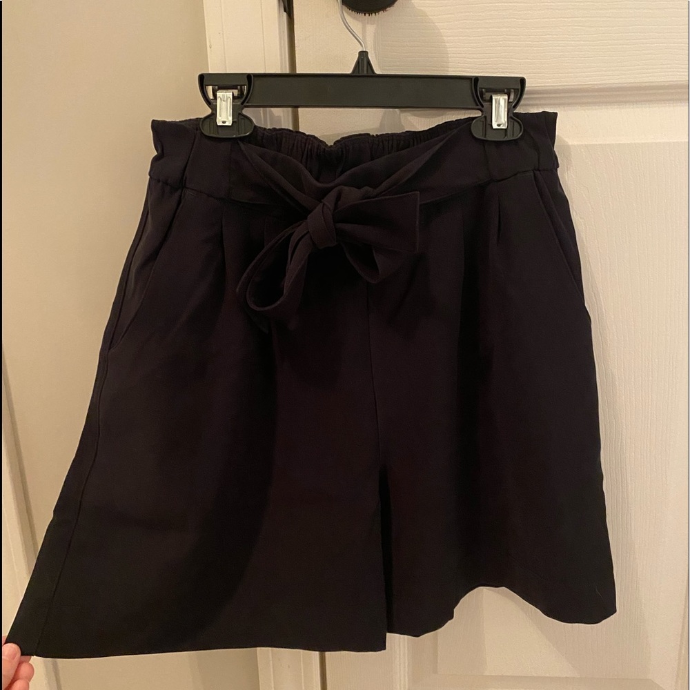 High Waisted Black Shorts